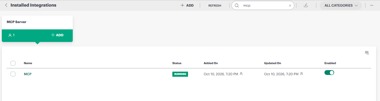 MCP Server Integration